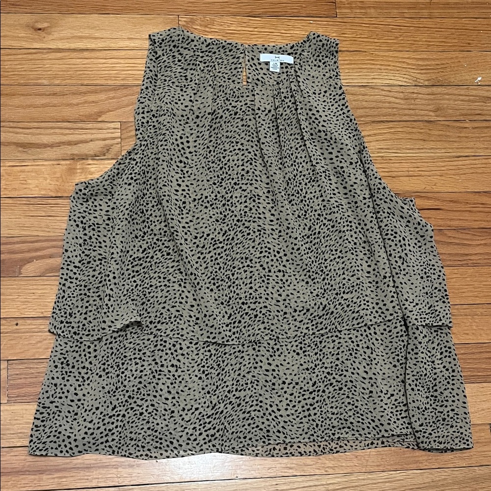 H by Halston Beige Patterned Blouse - Picture 2 of 6